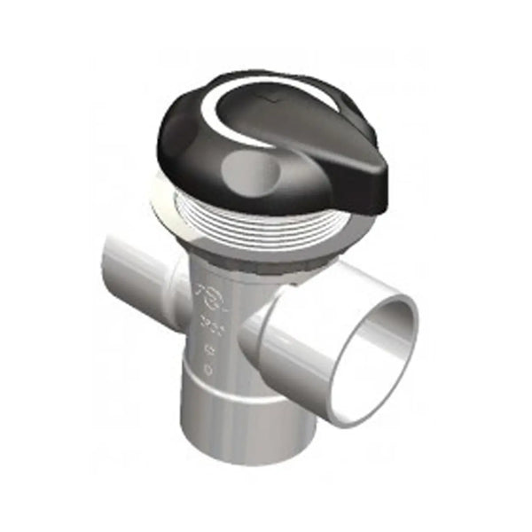 Edgetec diverter valve 50 mm stainless steal colour